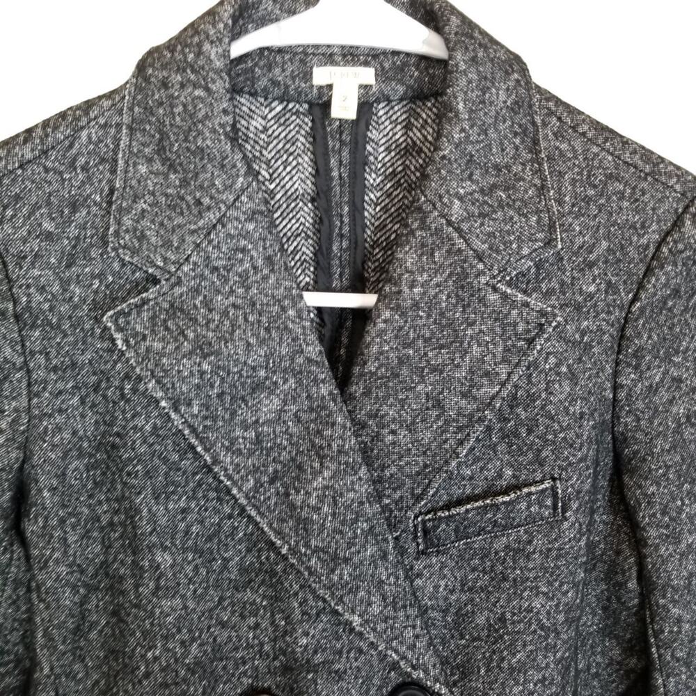 J. Crew Womens Thandie Wool Blazer Sz 2 Career Corp Dark Academia Preppy Capsule - Picture 3 of 9